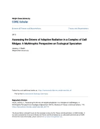 Assessing the Drivers of Adaptive Radiation in a Complex of Gall Midges: a Multitrophic Perspective on Ecological Speciation