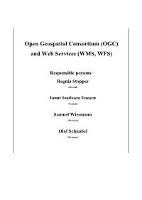Open Geospatial Consortium (OGC) and Web Services (WMS, WFS)