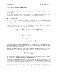 The Five Superstring Theories