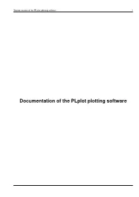 Documentation of the Plplot Plotting Software I