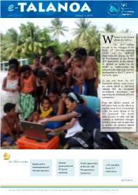 E-TALANOA Issue 2 — 2010