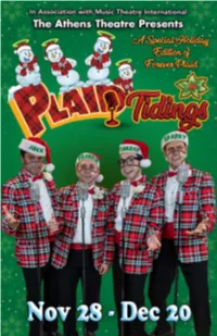 Plaid-Tidings-Playbill Web-Final.Pdf