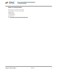 Roger M. Keesing Papers