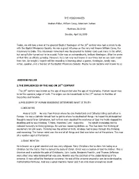 THE MISSIONARIES Andrew Fuller, William Carey, Adoniram Judson