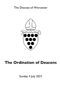 The Ordination of Deacons