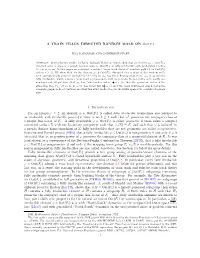 A Train Track Directed Random Walk on Out(F R)