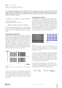 About Resolution