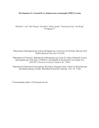 Development of a Focused-X-Ray Luminescence Tomography (FXLT) System