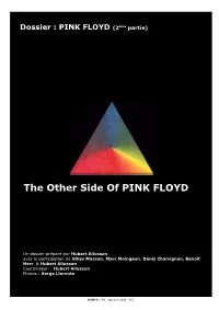 PINK FLOYD (2Ème Partie)