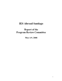 2008 Review of the IES Program in Santiago, Chile