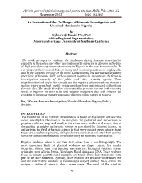 African Journal of Criminology and Justice Studies: AJCJS, Vol.4, No.1