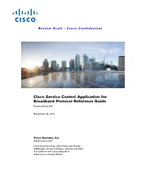 Cisco SCA BB Protocol Reference Guide