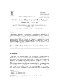 Closed 2-Cell Embeddings of Graphs with No V8-Minors
