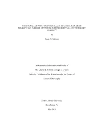 Conscious and Non-Conscious Bases of Social Judgment: Mindset and Implicit Attitudes in the Perception of Intergroup Conflict