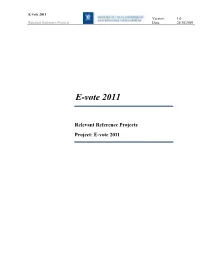 Relevant Reference Projects Date: 26/10/2009
