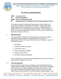 CTPS Technical Memo