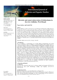 Diversity and Conservation Status of Ichthyofauna in the River Jaldhaka