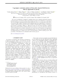 Lagrangian Constraint Analysis of First-Order Classical Field Theories with an Application to Gravity