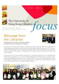 Message from the Librarian