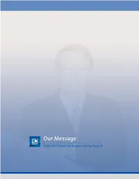Our Message 2005/06 Corporate Responsibility Report Chairman’S Message