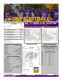 Uni Football 2018 Uni Football Schedule 2-2/1-0 Mvfc No