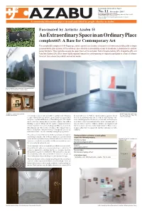An Extraordinary Space in an Ordinary Place Complex665: a Base for Contemporary Art