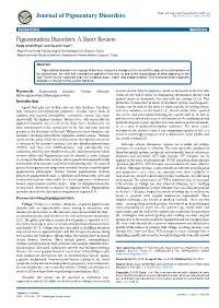 Pigmentation Disorders