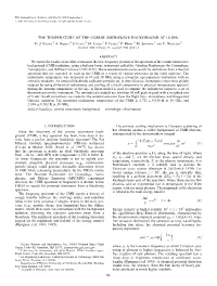 The Temperature of the Cosmic Microwave Background at 10 Ghz D