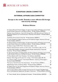 Towards a More Effective EU Foreign and Security Strategy
