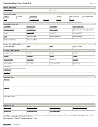 Vacant Land Input Form: Ocala MLS Page 1 of 2
