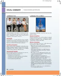 VISUAL SUMMARY Communications and Networks