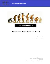 A Procuring Cause Advisory Report the Evolving