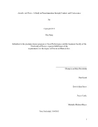 Ariadne Auf Naxos: a Study in Transformation Through Contrast and Coalescence