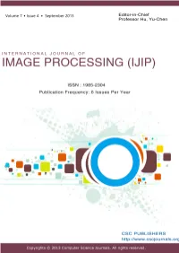 International Journal of Image Processing (Ijip)