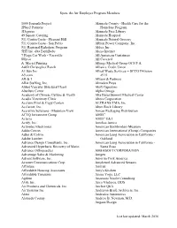 Spare the Air Employer Program Members List Last Updated: March