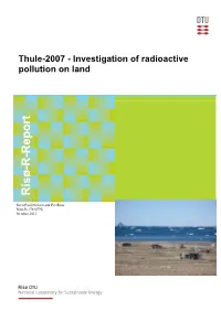 Thule-2007 - Investigation of Radioactive Pollution on Land