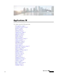 Applications: M