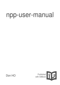 Notepad++ User Manual