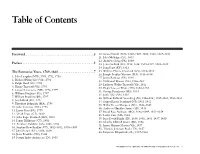 Table of Contents