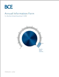 BCE 2014 Annual Information Form