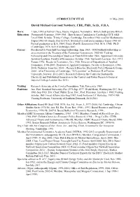 David Michael Garrood Newbery, CBE, Phd., Sc.D., F.B.A