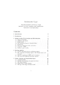 Intuitionistic Logic