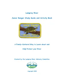 Lamprey River Junior Ranger Study Guide and Activity Book