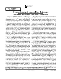 Organochlorine ( Endosulfan) Poisoning Annil Mahajan,Vishal R Tandon*, Rajesh Sharma**, Davinder Singh