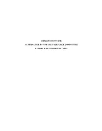 OSB Alternative Pathways Taskforce Committee | Report