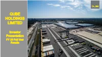 QUBE Holdings FY20 Results