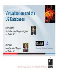 Virtualization and the U2 Databases