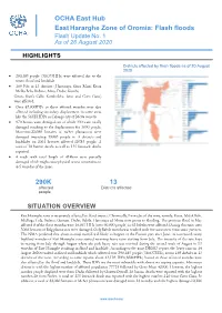 OCHA East Hub Easthararghe Zone of Oromia: Flash Floods 290K 13