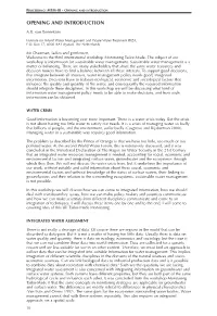 Proceedings of the International Workshop Monitoring Tailor-Made