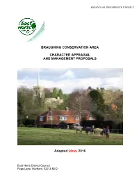 Wareside Conservation Area Appraisal and Management
